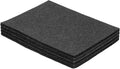 uxcell Felt Furniture Pads, 4Pcs 5.91" x 3.94" Adhesive Backed Non-Slip Anti-Scratch Chair Leg Protectors for Protecting Hardwood Floor, Black