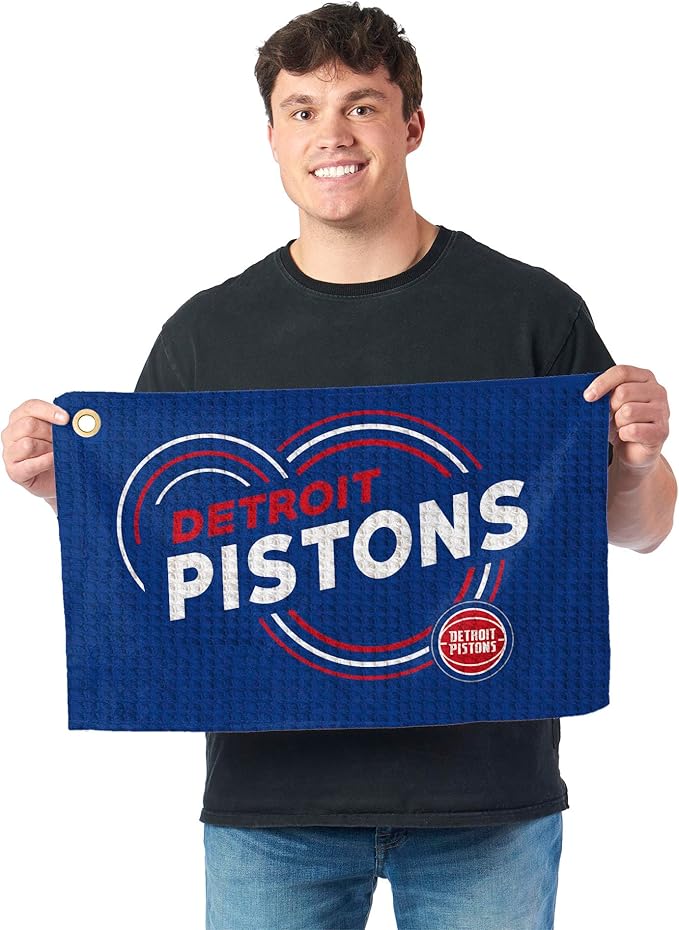 Northwest NBA Golf Towel – Official Licensed Microfiber Waffle Fabric, Absorbent 16x25 in Club Cleaning Accessory