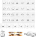 KaiwayInno 14 Pack Shower Caddy Adhesive Replacement, Strong Shower Shelf Adhesive Hooks for Corner Shelf Basket, Bathroom Rack, Kitchen Rack and Soap Holder