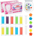 Toilet Gel, 120 Count 9 Kinds Of Scent Toilet Gel Stamp Toilet Bowl Cleaners