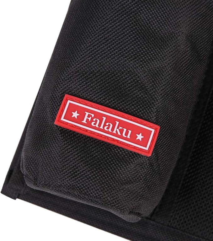Falaku Bedside Caddy,5 Pockets Bedside Organizer Caddy Under Mattress,Holds Water Bottles,Magazines,Books (Black)