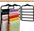 Closet Organizers and Storage,3 Pack Velvet Pants-Hangers-Space-Saving,Non Silp 5 Tier Scarf Jeans Organizer,Dorm Room Essentials for College Students Girls Boys Guys,Organization and Storage