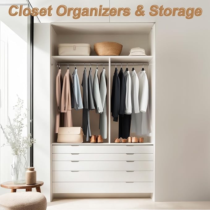 6 Pack Velvet Suit Hangers for Men with 360 Rotating Hooks, Space-Saving Non-Slip Jacket Hangers for Dress, Pants, Shirts, Skirts, Ties