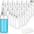 ZEJIA 40 Pack Small Spray Bottle, 2.7oz/80ml Travel Spray Bottle, Empty Fine Mist Spray Bottles, Refillable Mini Spray Bottles with Labels