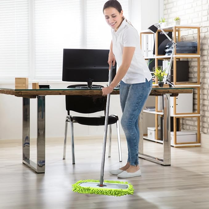 4PCS XL Dust Mop Pads Compatible with Swiffer XL Sweeper,X-Large Reusable Dry Sweeping Cloths for Swiffer,XL Wet Pads Refills & XL Washable Wet Mopping Cloths for Hardwood Floor/Tile/Marble Cleaning