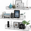 Floating Shelves Set of 3, Home Wood Wall Shelf, Farmhouse Shelf for Bedroom, Wall Mounted Floating Shelf for Living Room, Bedroom, Bathroom, Kitchen, Office (Gray)