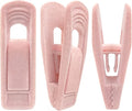 Light Pink Velvet Hanger Clips 60 PCS, Strong Finger Clips for Velvet Hangers, Skirt Hanger Clips Fit for Flocking Hangers