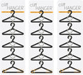 Three by Three Seattle Cliffhanger™ Hanger Connectors: Space-Saving Wardrobe Solution, 3 Pack (12 Links)