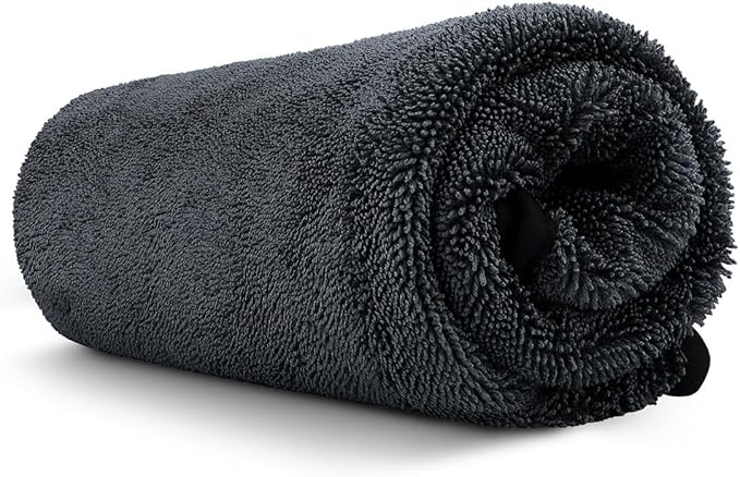 GLIMGLINT Car Drying Towel (36"x24"), Microfiber Towels for Cars Detailing, Ultra Absorbent Cleaning Cloth Without Streaks or Scratches, Fits for Cars, Trucks, Motorcycles, 600GSM