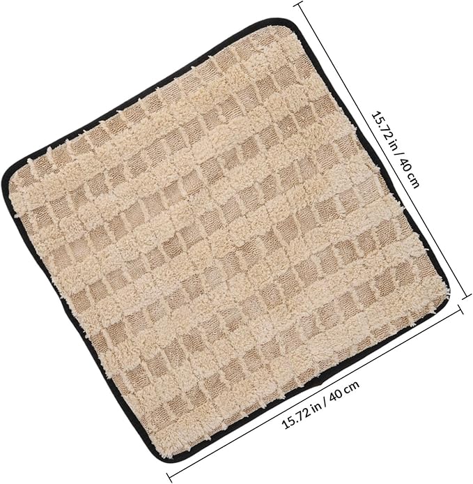 NUOBESTY Super Absorbent Microfiber Car Drying Towels 2pcs 40x40cm Coral Fleece Cleaning Cloths for Car Wash and Drying