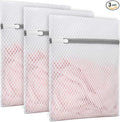 Muchfun 3Pcs Durable Honeycomb Mesh Laundry Bags for Delicates 9 x 12 Inches (3 Small)