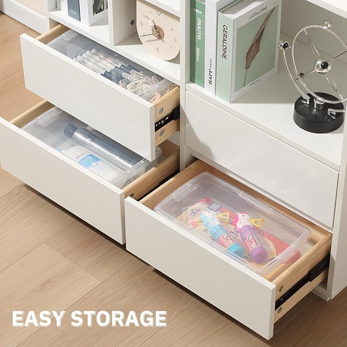 Shoe Storage Box Clear Plastic Stackable Storage box with Lid Durable Closet Containers for Shoes, Crafts and Art Supplies (12 Pack-6Qt)