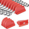48 PCS Magnetic Modular Wrench Organizers for Tool Drawers- Customizable Wrench Rack with Metric & SAE Labels, Tool Storage Holder - Gift for Professional Mechanics Men-Red