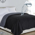 Softan Waterproof 100% Leak Proof Blanket for Baby Adults Pets Dogs Cats, Pee Proof, 3 Layer Protector for Bed, Sofa Couch and Other Furniture, 70"x90", Charcoal | Black, Reversible Lightweight