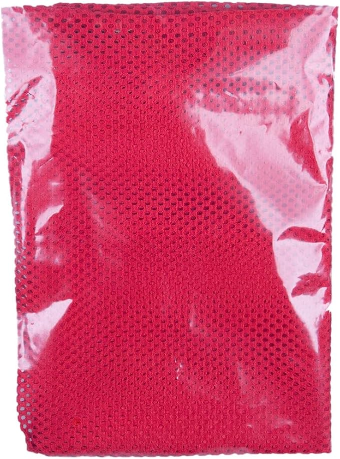 Golberg Mesh Bag - 12 x 18 Inches – Use for Laundry, Beach Days, & Even Camping (Deep Red)