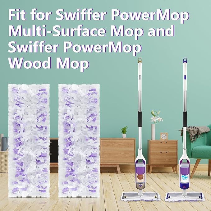 40 Count Power Mop Pads for Swiffer Power Mop Multi-Surface Mop,for Swiffer Wet Pads Refill,Wood Floor Pads for Swiffer Power Mop Wood Mop,Refills for Swiffer Mop Pads for Floor Cleaning