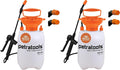 Petratools 1 Gallon Pump Sprayer – HD101 Garden Sprayer for Weeds, Lawn Care & Pesticides – 52” Long Hose, 2 Nozzles & Easy Carry Handle – Durable & Lightweight (Pack of 2)