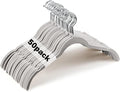 50 Pack Velvet Hangers Non-Slip Shirt Clothes Hangers 360° Swivel Hook Slim Flocked Coat Hanger Heavy Duty Space Saving Felt Hanger for Women Men Pants Jackets Dress (Grey)