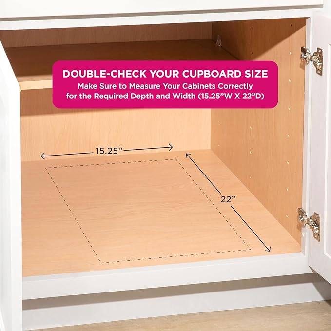 HOLDN’ STORAGE Heavy-Duty Premium Collection Pull Out Cabinet Organizer, Cabinet Drawer Slide Outs, Lifetime Limited Warranty - Basket Size 14" W x 21" D x 5" H, Anti-Rust Chrome Finish | Heavy-Duty, Premium Collection, Slide Out Caddy, Anti-Rust