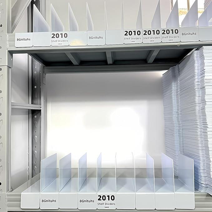 50 Pcs7.8 X 4 Shelf dividers/Wire Shelf dividers/Shelf Divider/Medicine Cabinet Labels/Bookshelf dividers/Library Shelf Labels/Tall Shelf dividers/Book dividers for Shelves