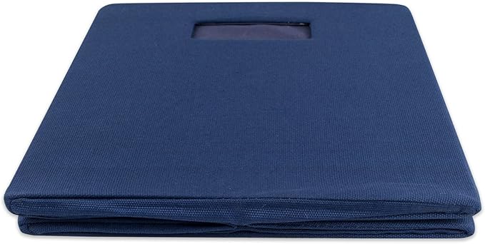DII Poly-Cube Storage Collection Hard Sided, Collapsible Solid, Small, Nautical Blue