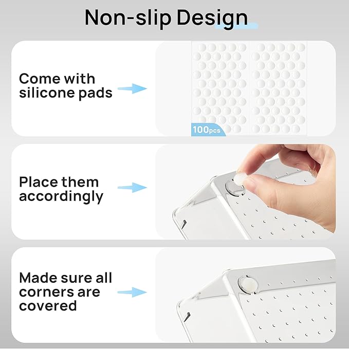 Vtopmart Clear Plastic Drawer Organizers for Bathroom (Clear Black)