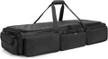 samdew Underseat Storage Bag Fit for SuperCrew Cab, Truck Under Seat Organizer with 4 Detachable Inner Dividers & Anti-slip Bottom for Full Size Trucks, Black