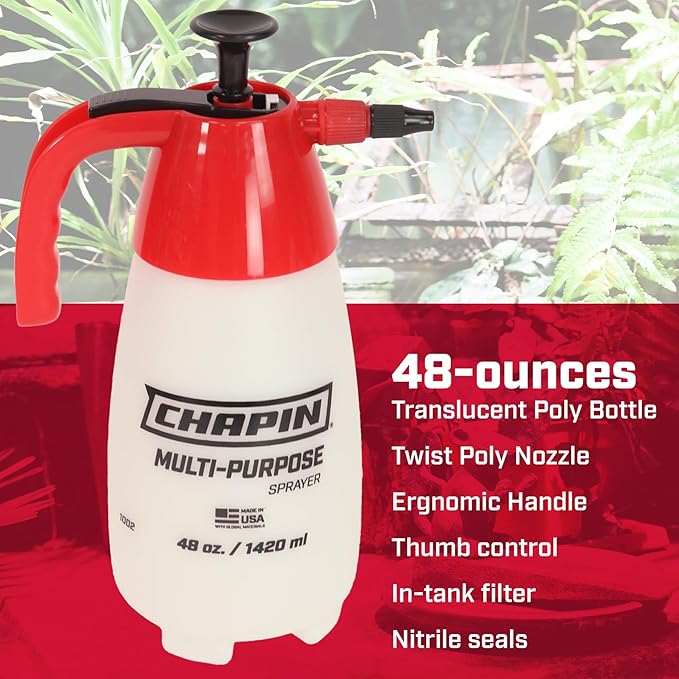 Chapin International 10022: Value Pack, 2-Pack, 48-Ounce Handheld Multi-Purpose Pump Sprayer for Fertilizers, Herbicides and Pesticides