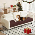 Waterproof Dog Bed Cover Pet Blanket, Soft Couch Cover for Dogs Washable, Non-Slip Dog Blanket Protect Furniture Couch Sofa Car for Puppy Large Dogs Cat (30x70 Inch, Coffee)