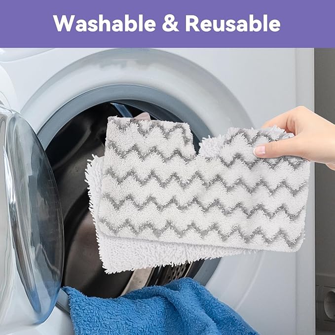 for Shark Steam Mop Replacement Pads: 4Pack for Shark Professional Steam Pocket Mop Pads Washable S3601 S3501 SE450 s3504amz S2902 S3901 s3601a S3550 s3601co s3601d Heads Covers Floor Steamer Pads