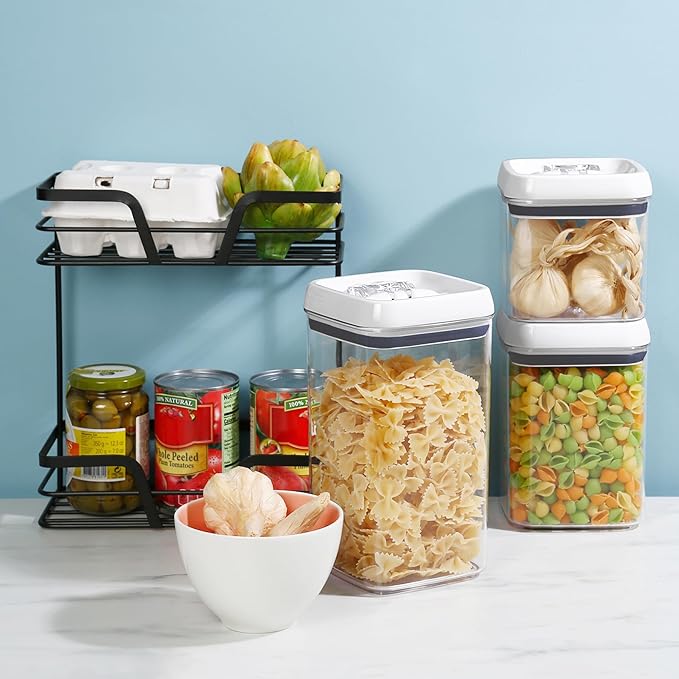 Felli Flip Tite Airtight Storange Container for Pantry Kitchen (6" XL Nest-L 3pk)