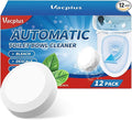 Vacplus Toilet Bowl Cleaners - 12 PACK, Household Toilet Cleaner, Automatic Toilet Bowl Cleaners with Bleach, Sustained-Release Toilet Tank Cleaners for Deodorizing and Descaling, 1.76 Ounces Each