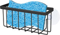 Sponge Holder for Kitchen Sink Suction,Kitchen Sink Sponge Holder,Sink Caddy, Soap Holder,Bathroom,Scrubbers (Black)