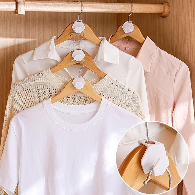 Space Saving Closet Hanger Connectors Sturdy Overlapping Hook for Wardrobe Organization Hanger Connectors Hook