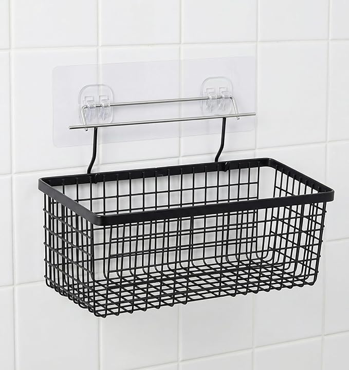 6PCS Shower Caddy Adhesive Hooks, Shower Shelf Adhesive Replacement for Bathroom Shelf & Basket, Suitable for Corner Mounting, Soap Dish & Kitchen Accessories