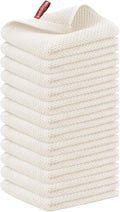 Nialnant 12 Pack Kitchen Dish Towels,100% Cotton Hand Towels for Kitchen, Extra Soft & Absorbent Dish Cloths for Washing Dishes,Cleaning Rags - 13x28in