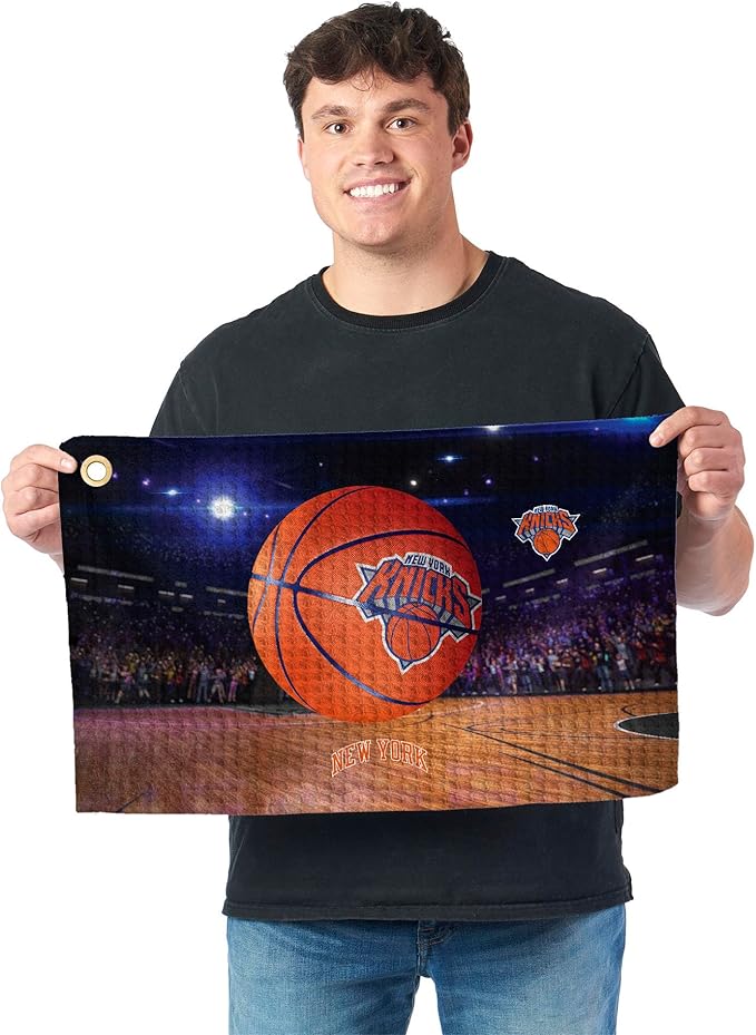 Northwest NBA Golf Towel – Official Licensed Microfiber Waffle Fabric, Absorbent 16x25 in Club Cleaning Accessory