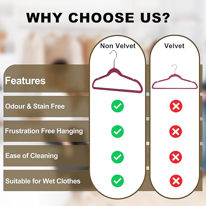 Quality Children's Plastic 30 Pack Non Velvet Non-Flocked Thin Compact Hangers Swivel Hook for Shirts Blouse Coats (Raspberry, 30)
