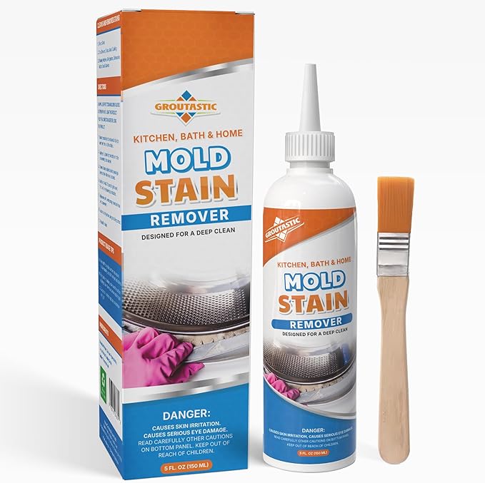 Stain Remover Gel Cleaner Heavy Duty Stain Cleaner for Front Loader Washing Machine Seal, Bathroom Grout, Shower, Caulk - Front Load Washer Cleaning Solution