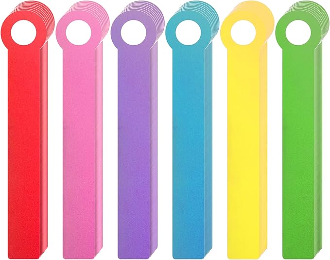 48PCS 12x2inch Library Book Dividers for Shelves with Stickers (Centimeters, 6.8 * 29)