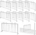 10 Pcs 18" W x 9" H Shelf Dividers for Wire Shelves, Vertical Wire Shelf Dividers for Storage Item Separation and Organization, Rack Shelving Accessories Bulk