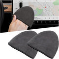 Car Screen Cleaner, 4.72×3.93" Microfiber Auto Screen Cleaning Pad, Foldable Touch Screen Cleaner Cloth for Vehicle Dashboard LCD Display, Interior Car Accessories (Triangle, 2PCS)