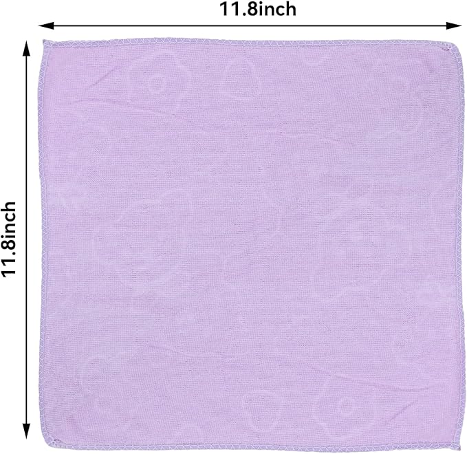 Microfiber Cleaning Cloths-25 Pack, Bulk Towels for Home, Reusable Microfiber Towels for Cars, Cleaning Rags, 5 Colors Assorted(12x12 inches)