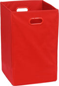 Simple Houseware Foldable Closet Laundry Hamper Basket, Red