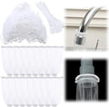 Yiyiring 100 Pieces Lint Traps for Washing Machine Hose Lint Traps Laundry Pet Dog Hair Catcher with 100 Pcs Cable Ties for Washer Machine Hose Sink Snare Drain Mesh Bag Filter Dryer