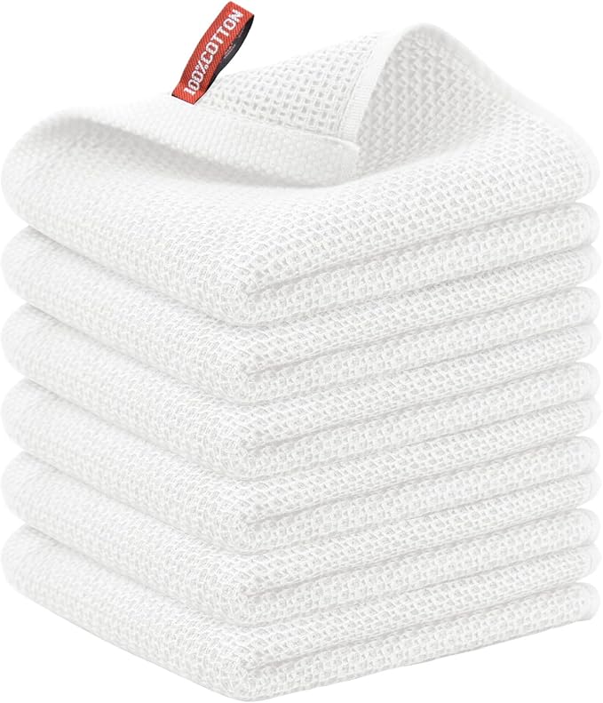 Nialnant Kitchen Hand Towels, 13 x 28 Inches, 100% Cotton Dish Towel for Home, Soft Dish Cloth for Kitchen, Super Absorbent Tea and Bar Towels