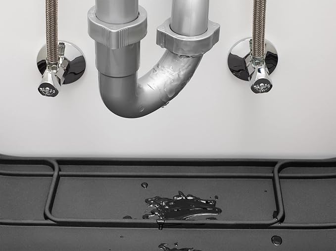 WeatherTech SinkMat – Waterproof Under Sink Liner Mat for Kitchen Bathroom – 46” x 22” Inches - Durable, Flexible Tray – Home undersink Organizer Must Haves, Black