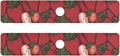 Kitchen Sink Splash Guard 2 PCS 30 Inch Sink Faucet Mat Splash Guard for Bathroom Countertop Water Absorbent Foldable Cuttable Soft Washable Cartoon Red Strawberry