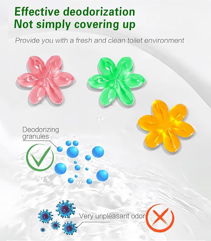 EKE Toilet Bowl Cleaner Gel Stamps, 6 Pack with 78 Stamps, 6 Scents, Bathroom Freshener for Long-Lasting Fragrance (6)