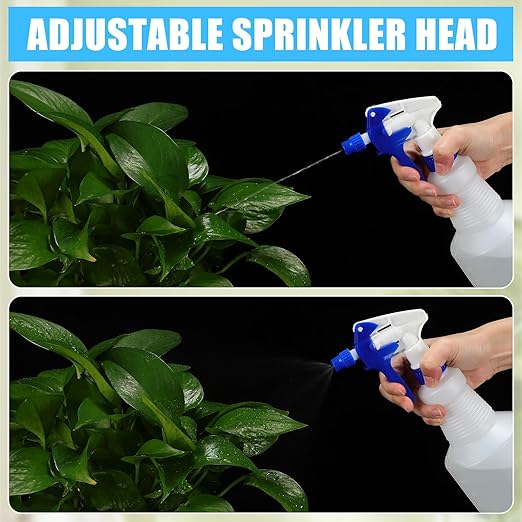 Eaasty 12 Pcs Plastic Spray Bottle 32 oz Bulk Heavy Duty Leakproof Spraying Bottles Empty Mist and Stream Mode Misting Spray Bottles with Adjustable Nozzle and Measurements for Cleaning Planting Pet